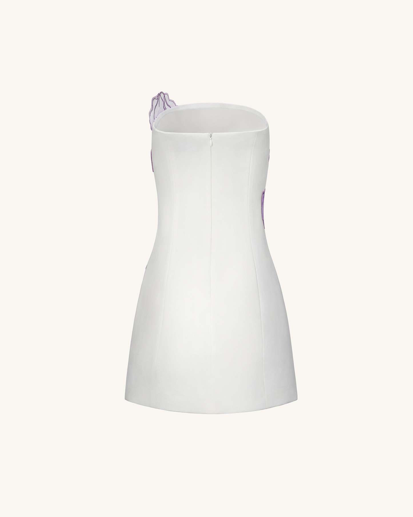Ninon Strapless Mini Dress - White Floral