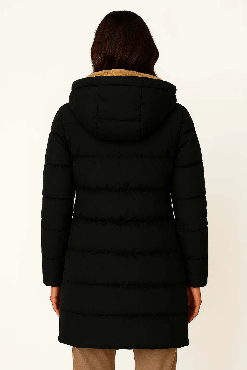 Nora Hooded Longline Puffer Jacket