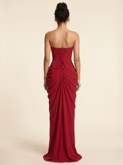 Odessa Maxi Dress - Deep Red