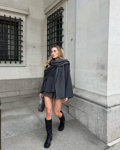 Olivia Short Cape Coat