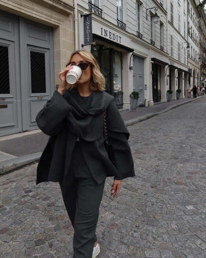 Olivia Short Cape Coat