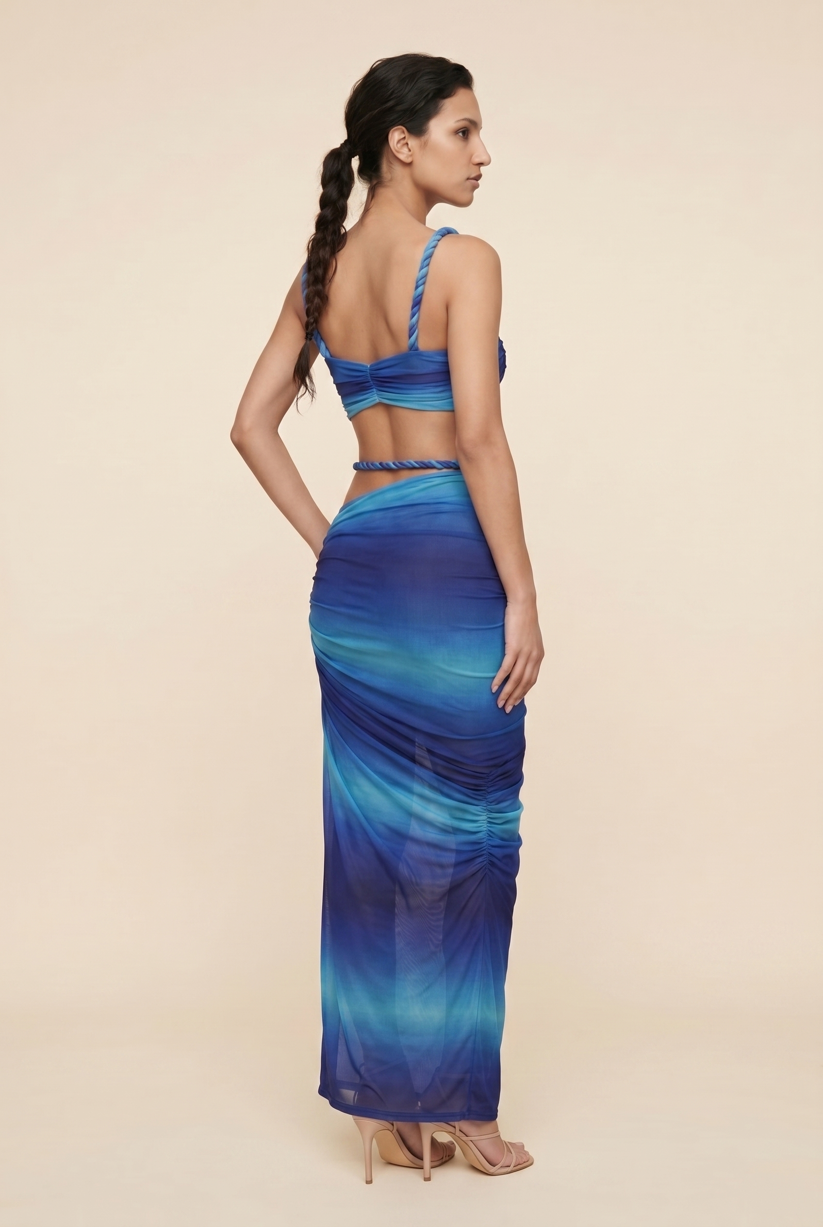 Palmira Cutout Maxi Set - Blue Ombre