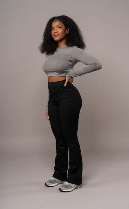 Phaedra Flare Jeans - Black