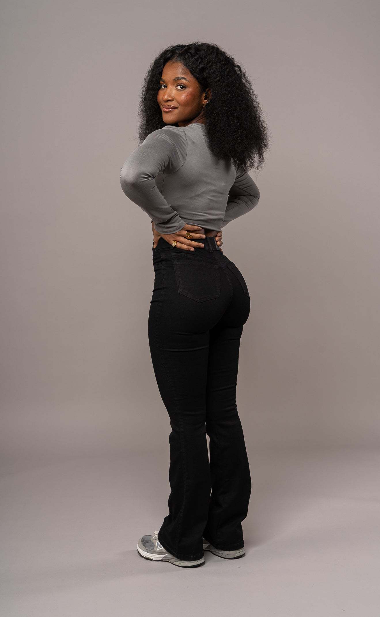 Phaedra Flare Jeans - Black