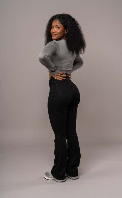 Phaedra Flare Jeans - Black