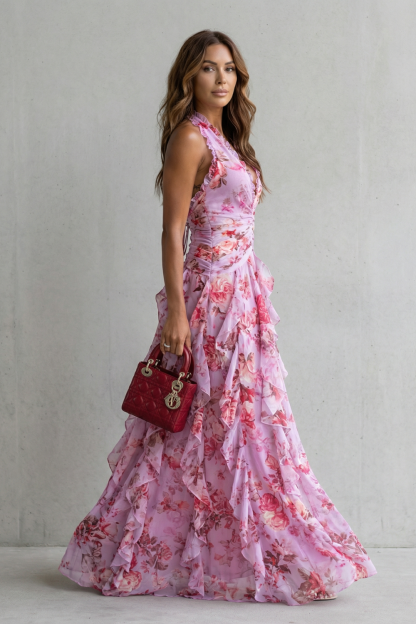 Raine Halter Maxi Dress