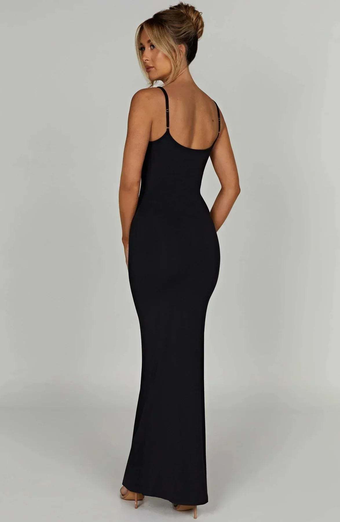 Sascha Scoop Neck Maxi Dress - Black