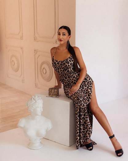 Seya Leopard Maxi Dress - Leopard Print
