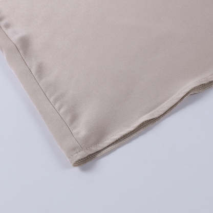 Cream wrap maxi dress hem detail with finished edge seaming