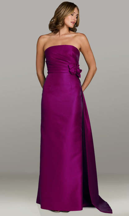 Silvana Strapless Maxi Dress - Fuchsia