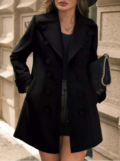 Sophe Double Breasted Tailored Long Coat