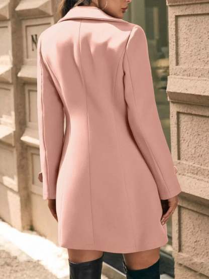 Sophe Double Breasted Tailored Long Coat