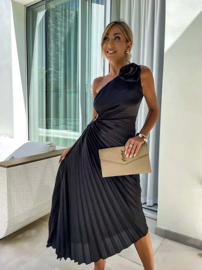 Sunday One Shoulder Midi Dress