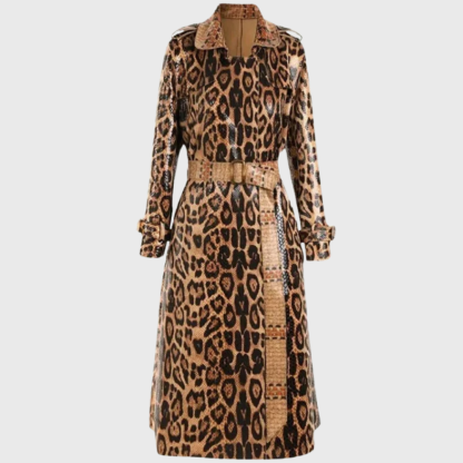 Tiziana Leopard Trench Coat - Leopard