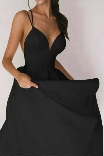 Vienna v Neck Midi Dress
