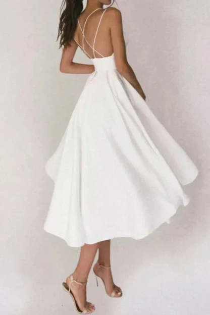 Vienna v Neck Midi Dress
