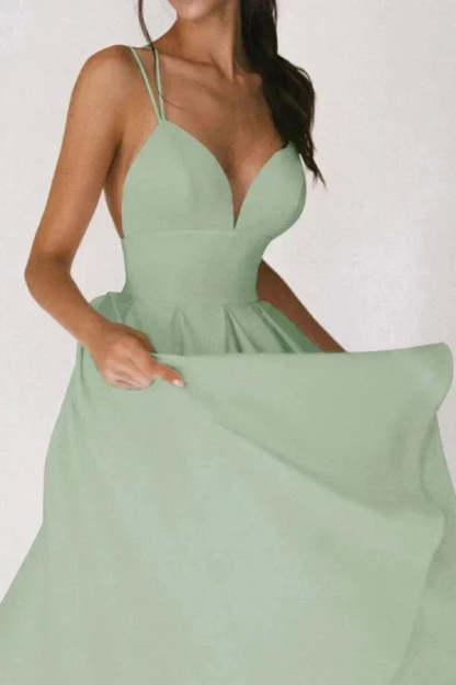 Vienna v Neck Midi Dress