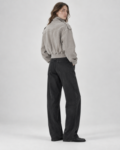 Winter Structured Cropped Jacket - Taupe