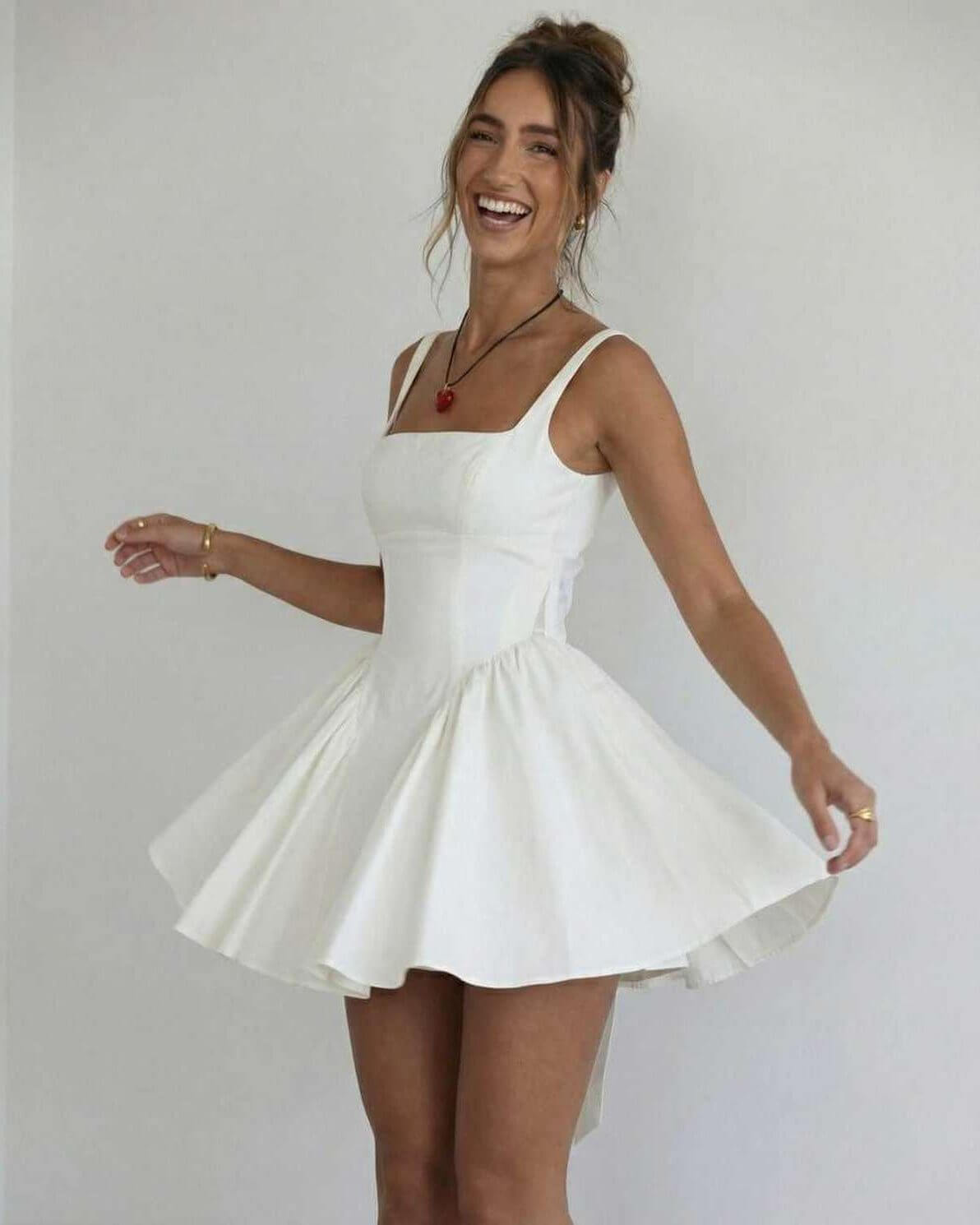 Xanthe Square Neck Mini Dress