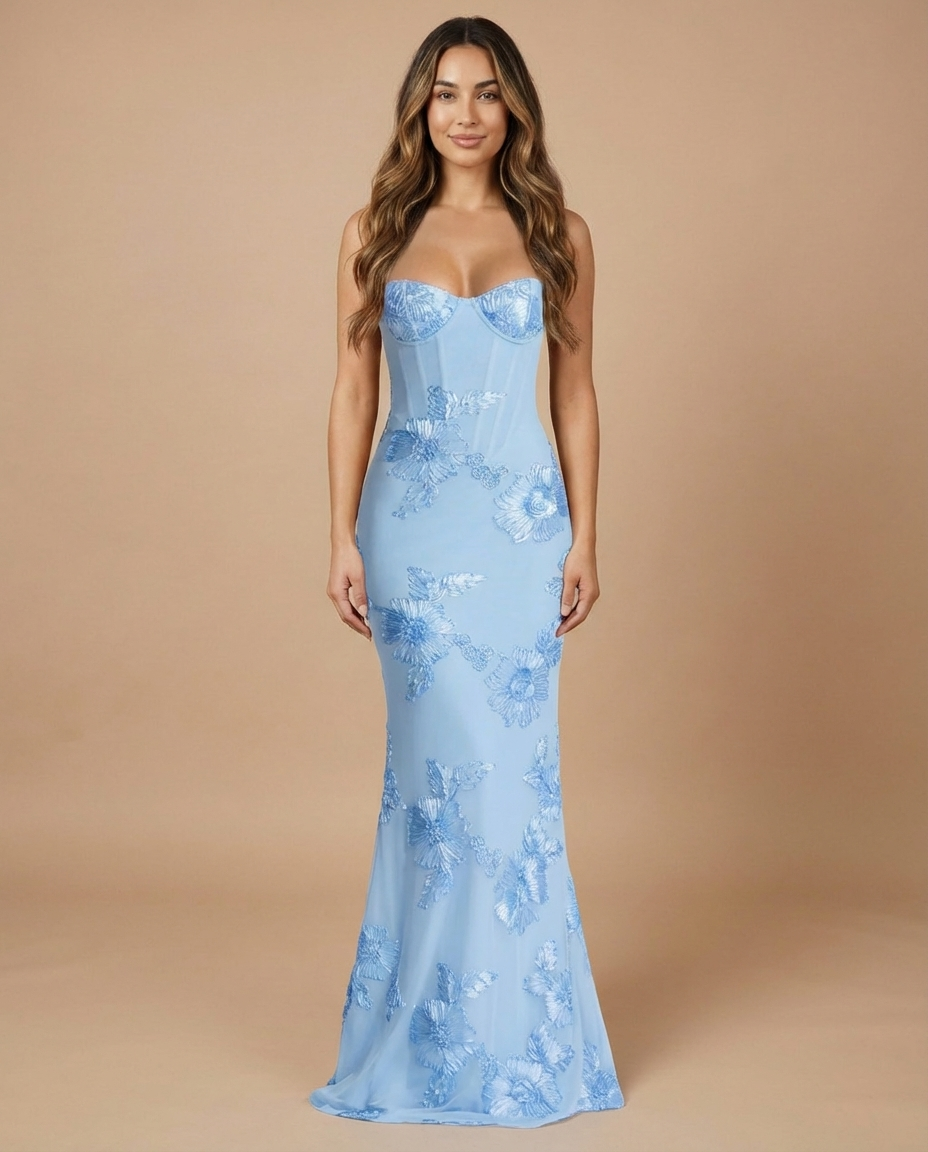 Celeste Maxi Dress - Glacier Blue