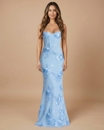 Celeste Maxi Dress - Glacier Blue
