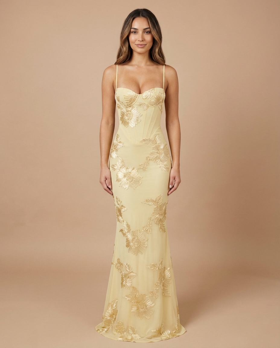 Celeste Maxi Dress - Lemon