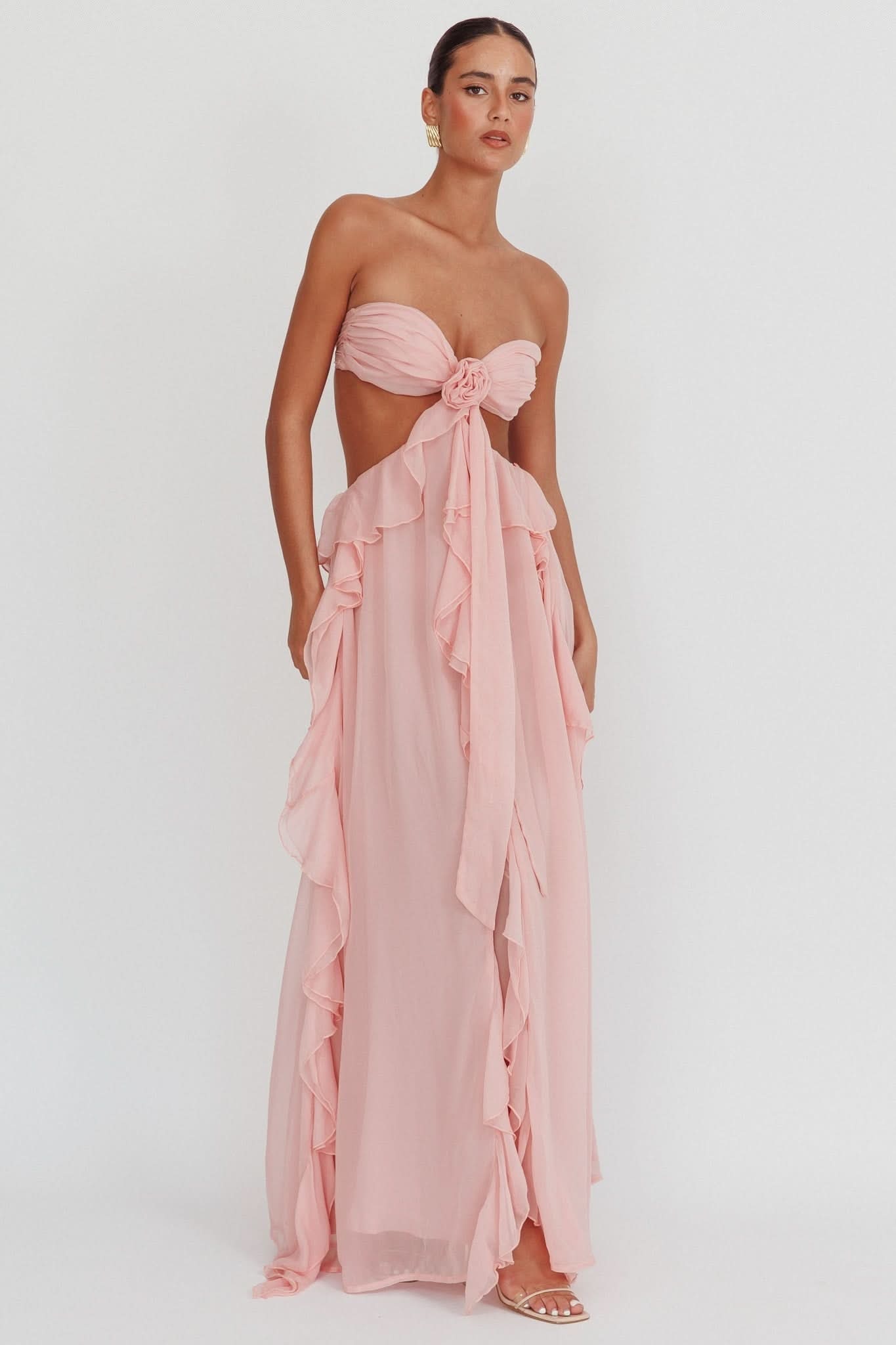 Sally Ruffle Maxi Dress