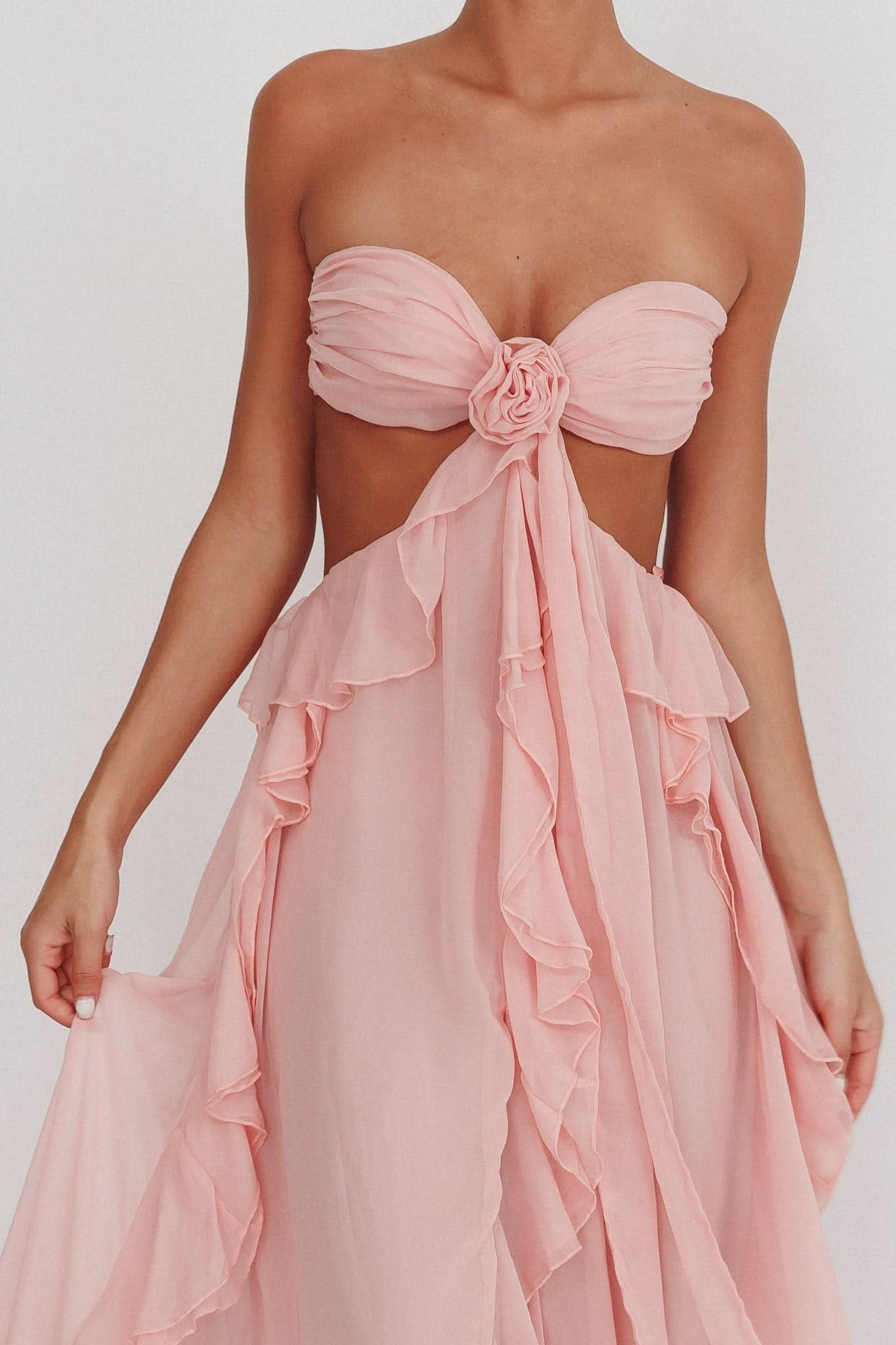 Sally Ruffle Maxi Dress