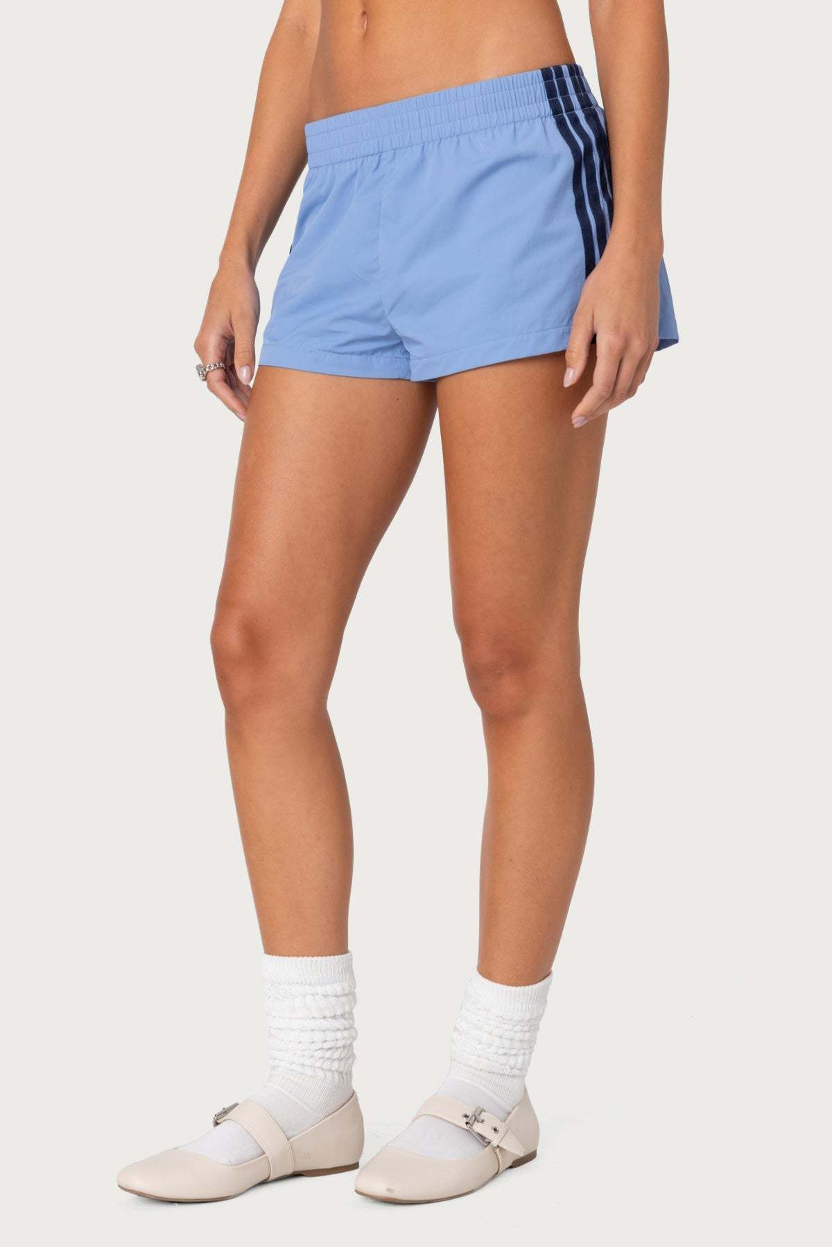 Nikki Nylon Shorts - BLUE