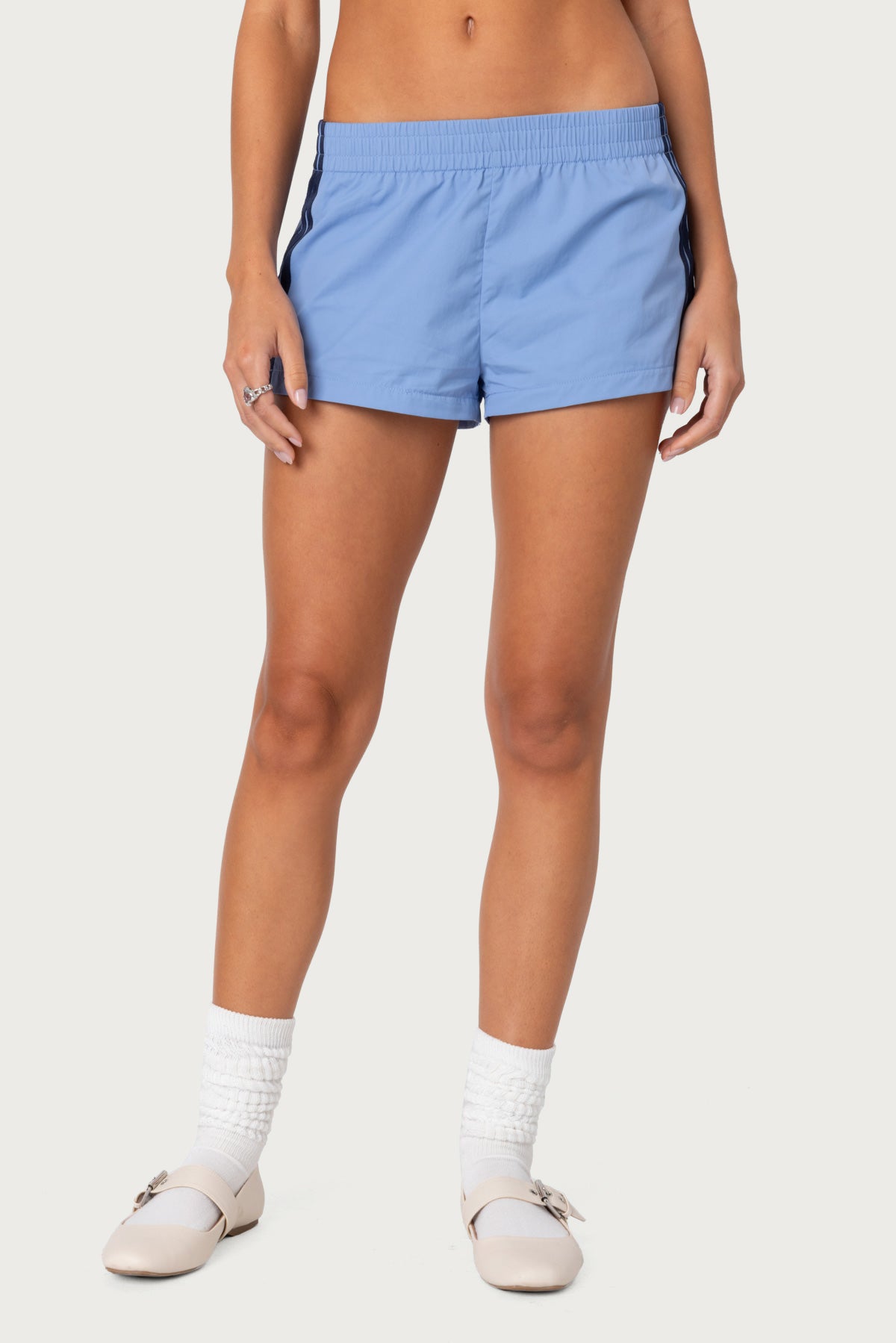 Nikki Nylon Shorts - BLUE