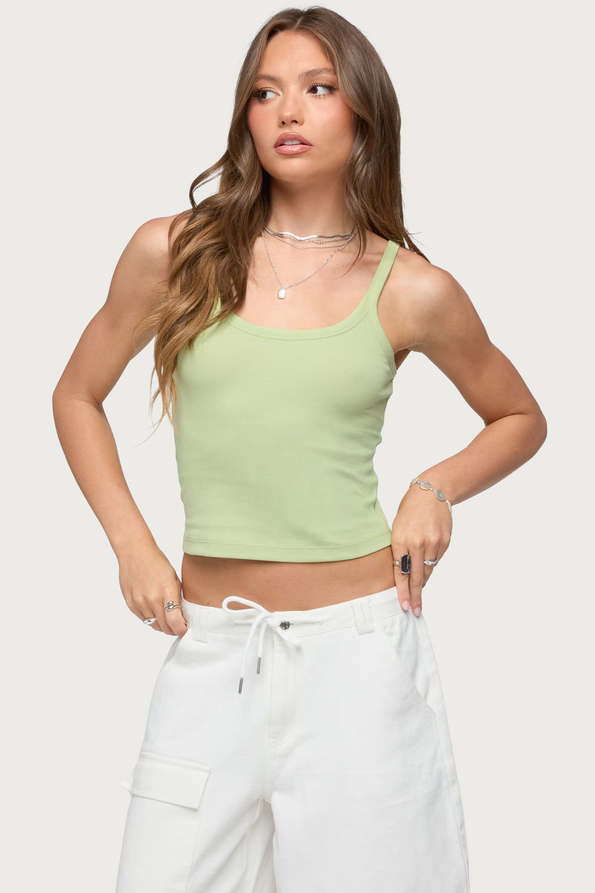 Basic Babe Tank Top - GREEN