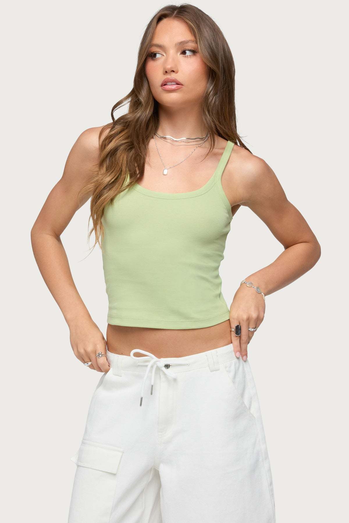 Basic Babe Tank Top - GREEN