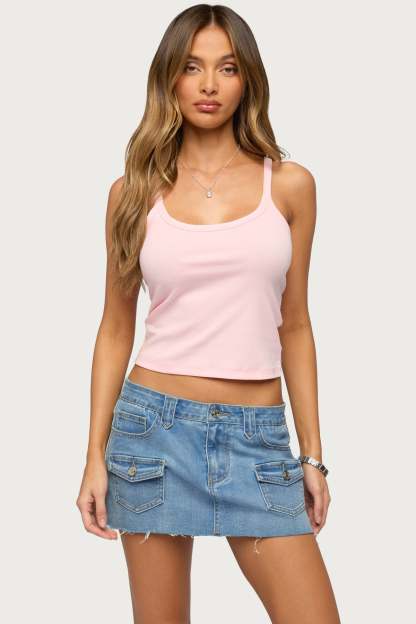 Basic Babe Tank Top - LIGHT-PINK