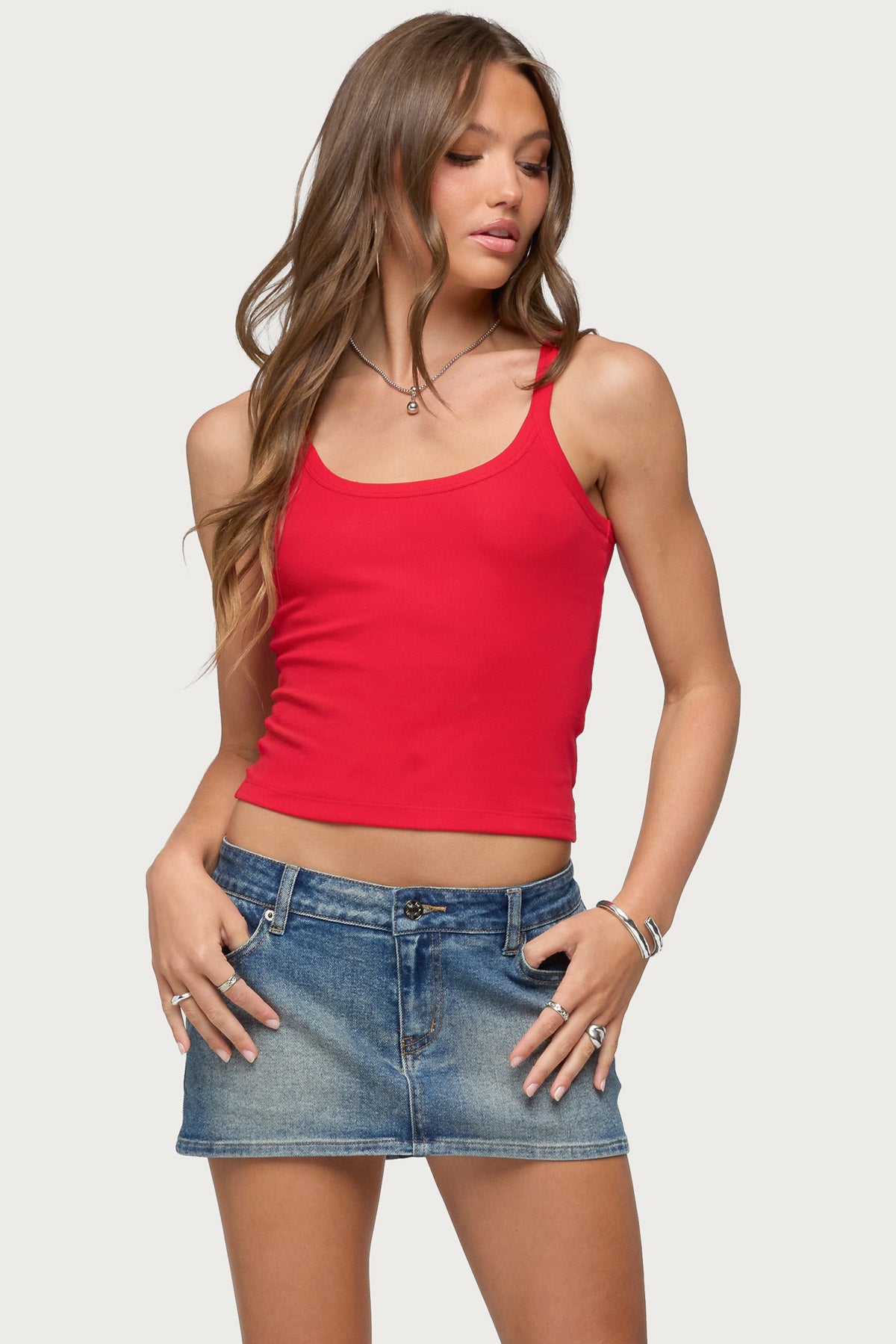 Basic Babe Tank Top - RED