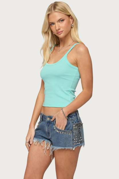 Basic Babe Tank Top - TURQUOISE