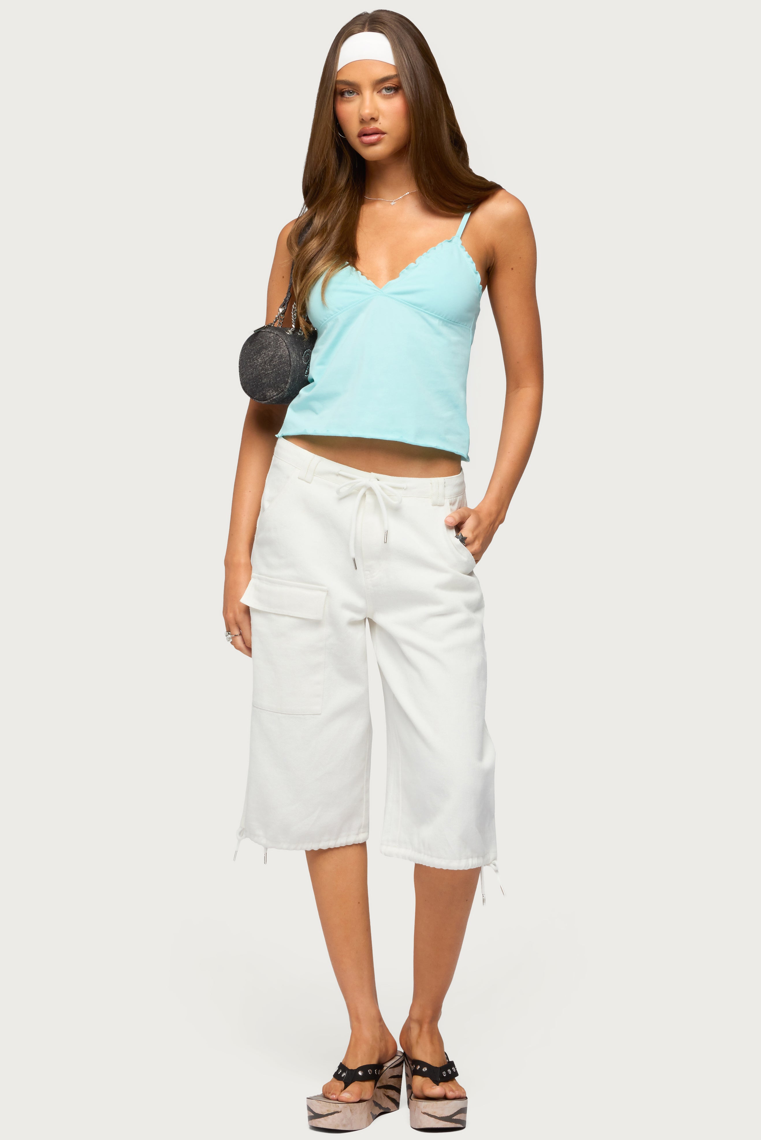 Glendon Babydoll Top - TURQUOISE