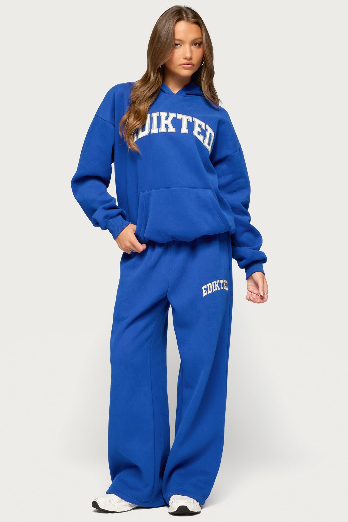 Edikted Crush Oversized Hoodie - BLUE