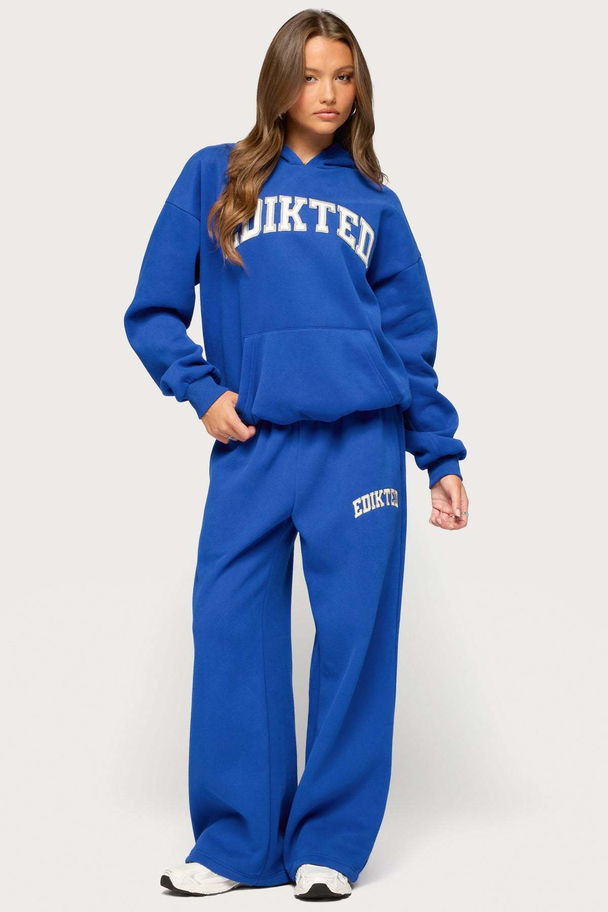 Edikted Crush Oversized Hoodie - BLUE