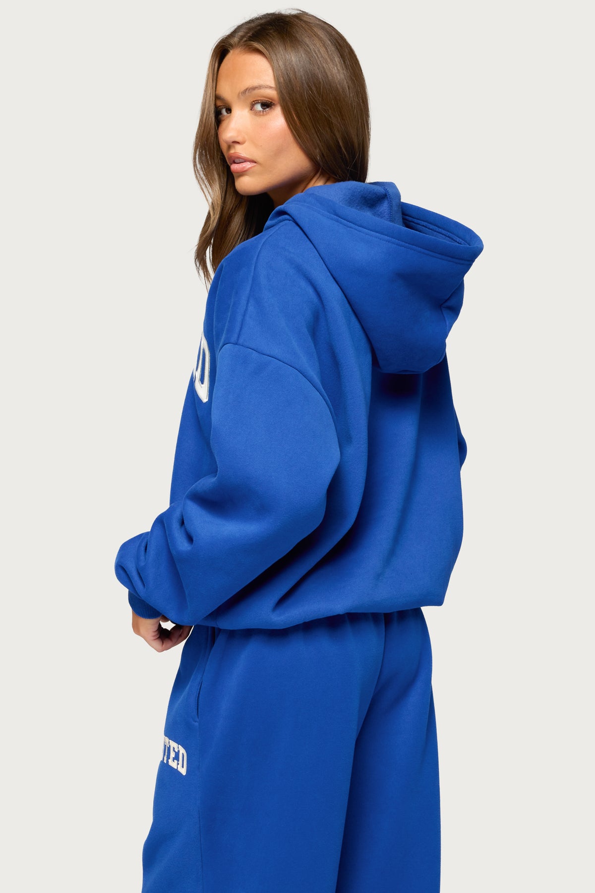 Edikted Crush Oversized Hoodie - BLUE