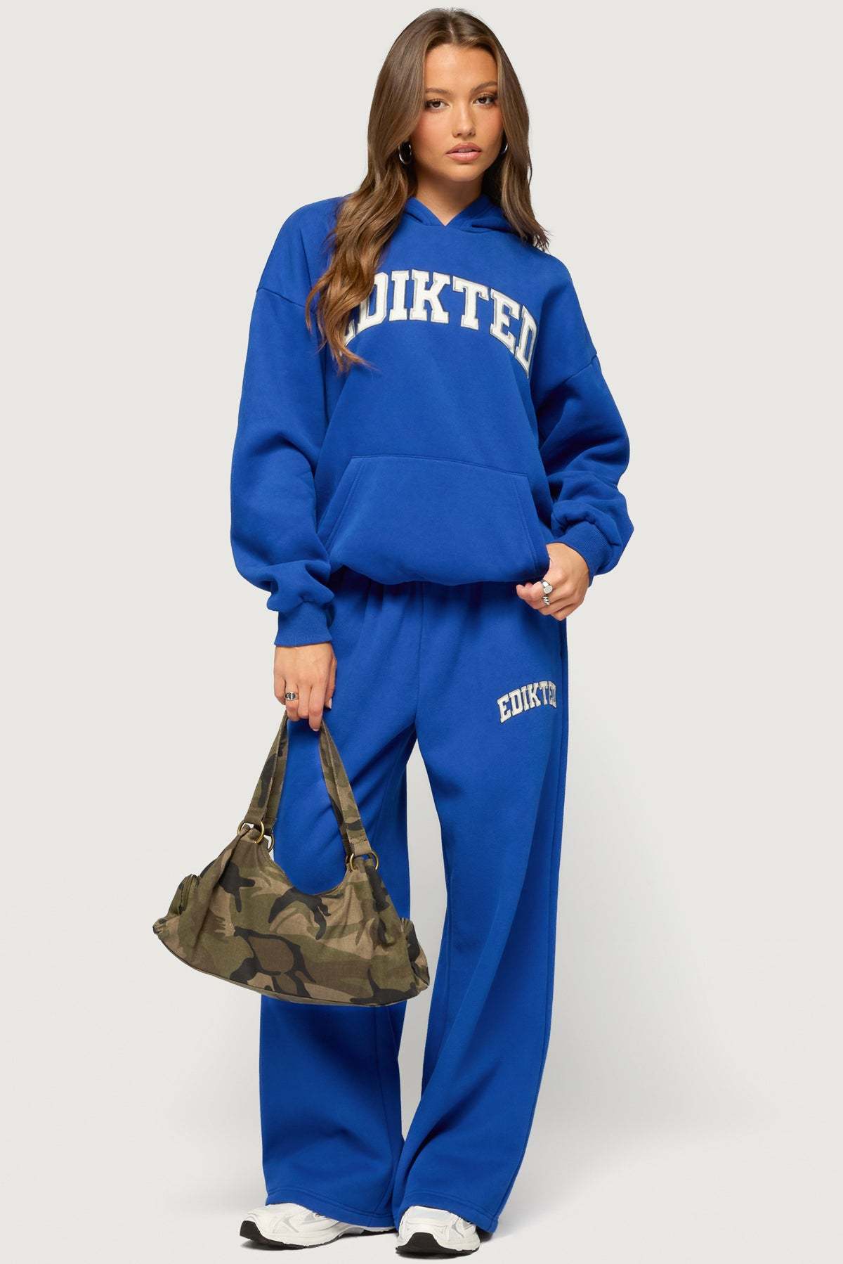 Edikted Crush Oversized Hoodie - BLUE