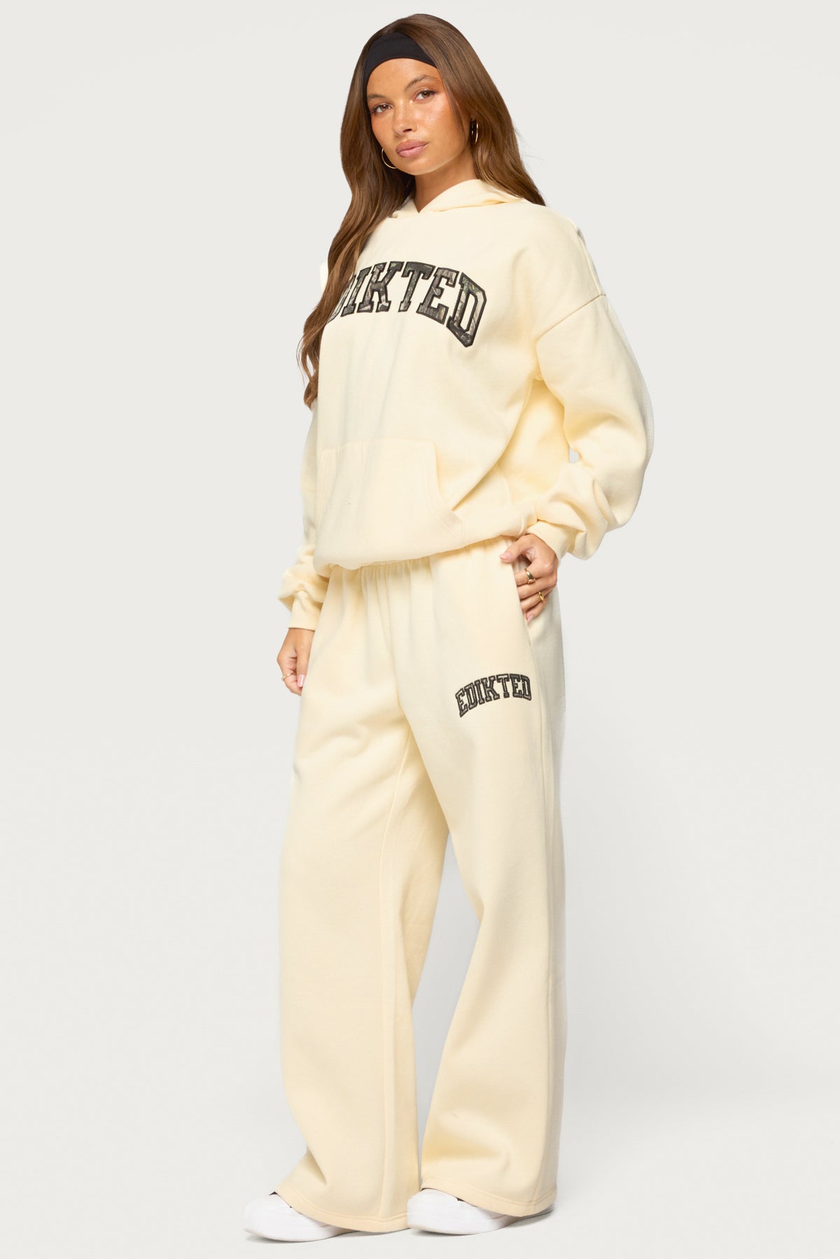 Edikted Crush Oversized Hoodie - BUTTER