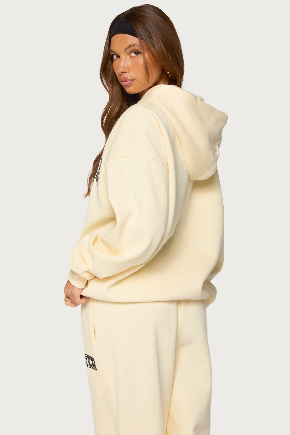 Edikted Crush Oversized Hoodie - BUTTER