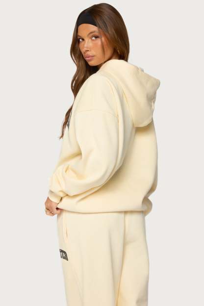 Edikted Crush Oversized Hoodie - BUTTER