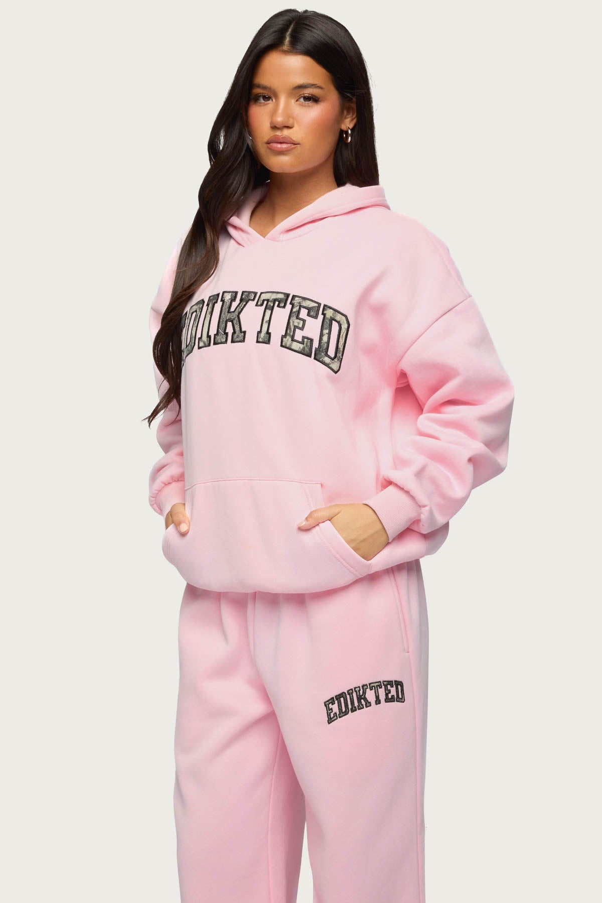 Edikted Crush Oversized Hoodie - LIGHT-PINK