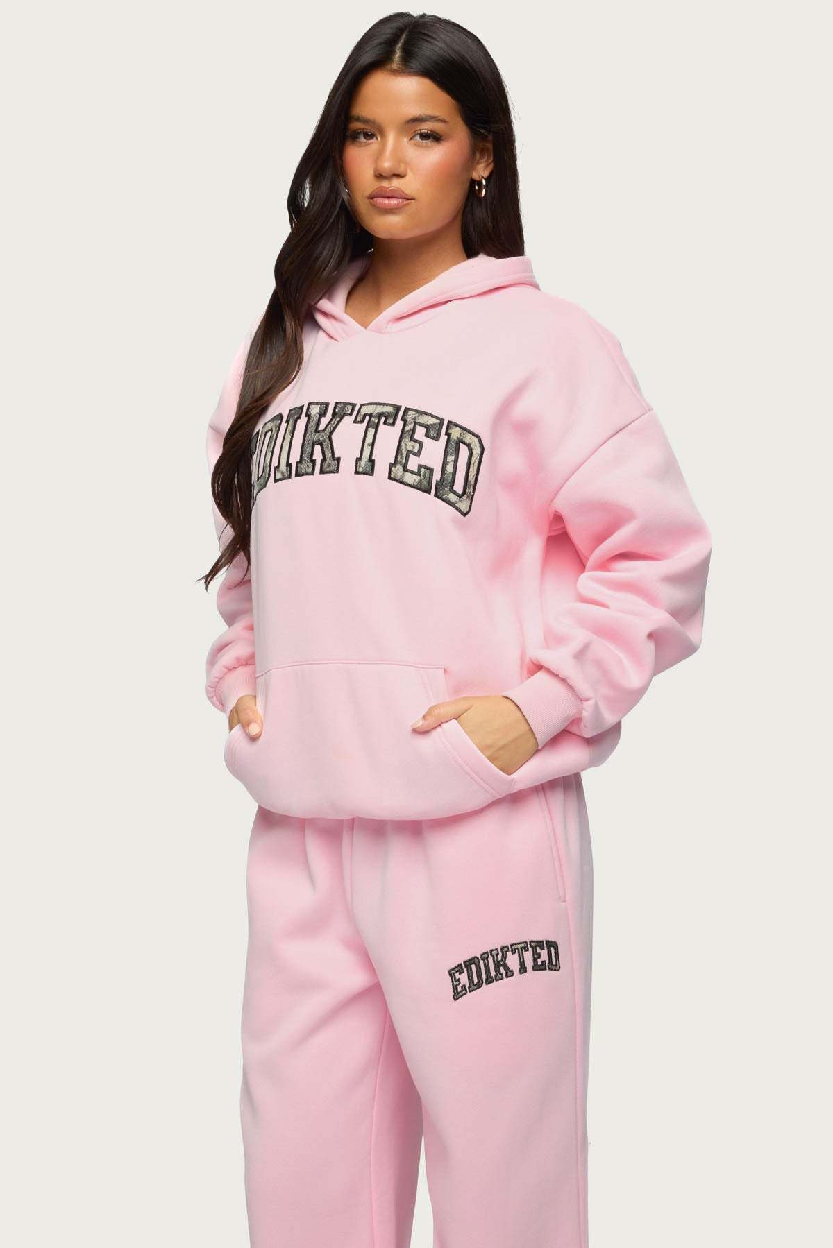 Edikted Crush Oversized Hoodie - LIGHT-PINK