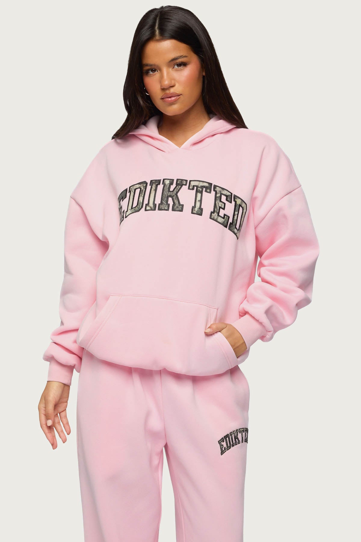 Edikted Crush Oversized Hoodie - LIGHT-PINK