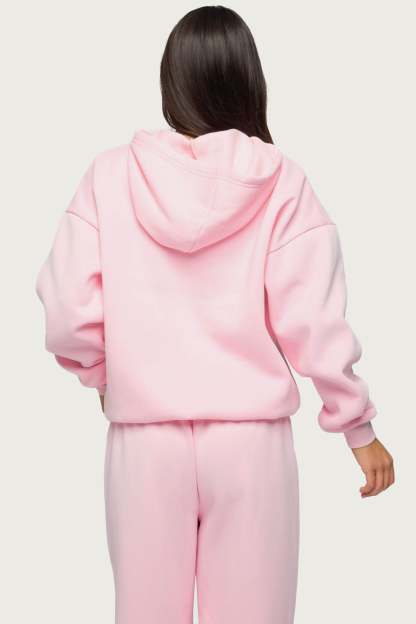 Edikted Crush Oversized Hoodie - LIGHT-PINK