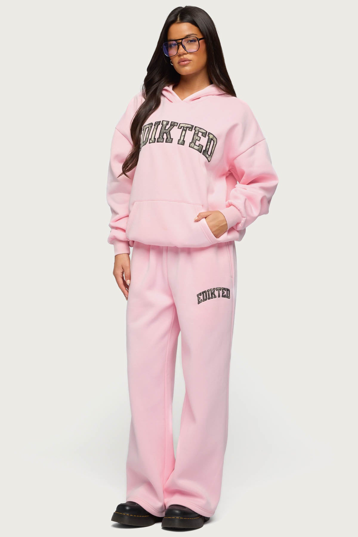 Edikted Crush Oversized Hoodie - LIGHT-PINK