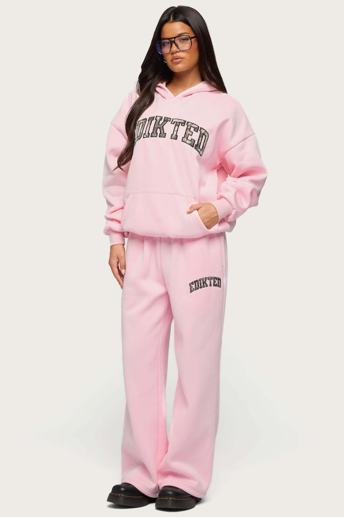 Edikted Crush Oversized Hoodie - LIGHT-PINK