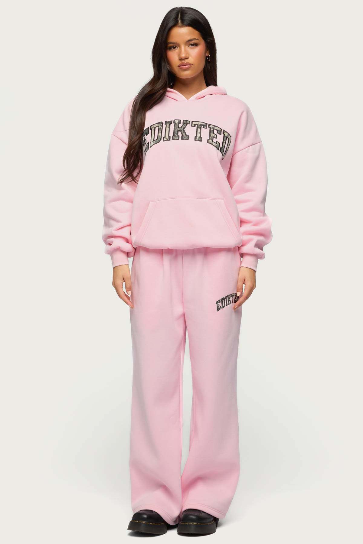 Edikted Crush Oversized Hoodie - LIGHT-PINK